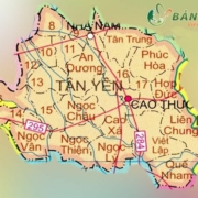 Bản đồ huyện Tân Yên